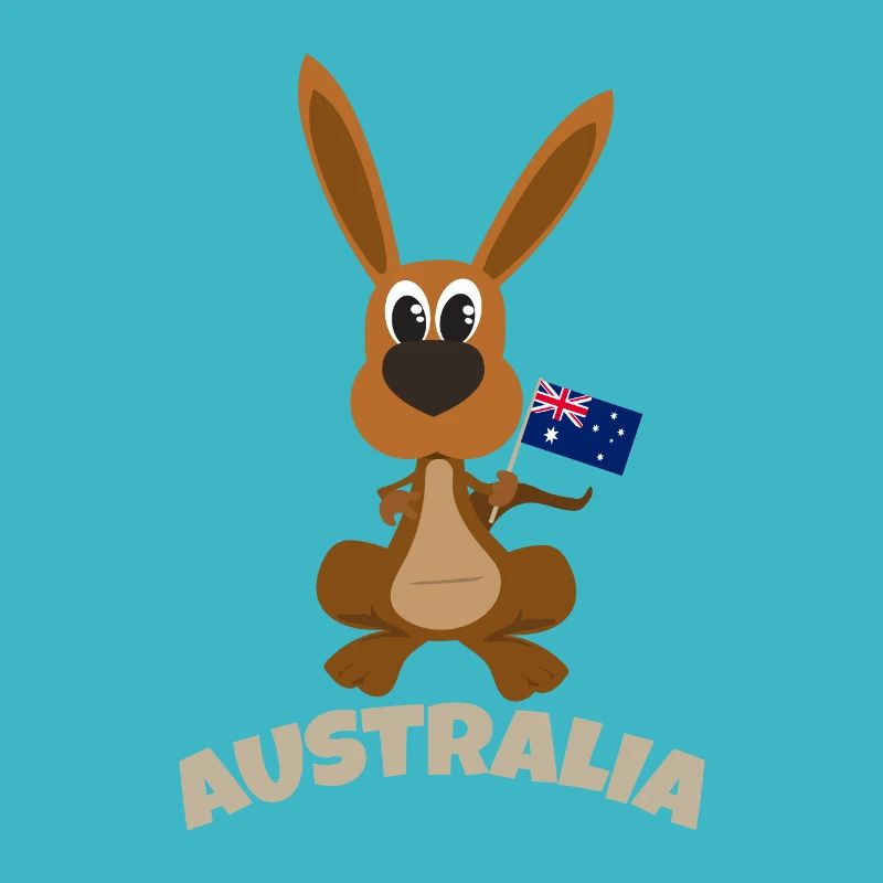 Australien Känguru Flagge Australiens Geschenkidee