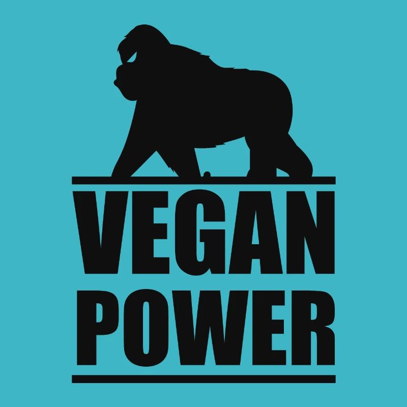 Idée de cadeau à base de plante de gorille Vegan Power