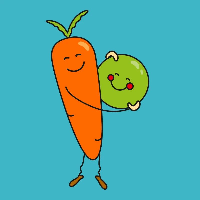 Carrot and pea