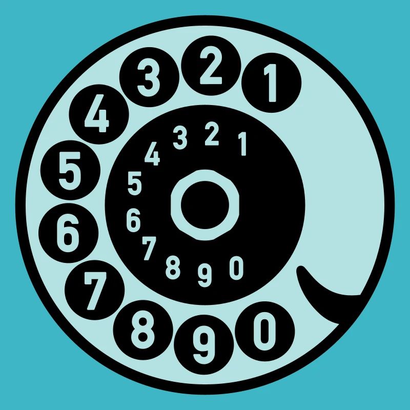 Wählscheibe Vintage Telefon anrufen Retro Technik