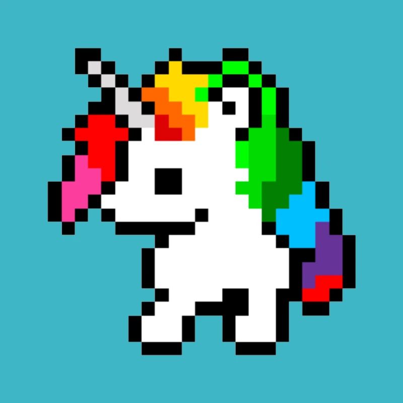 Einhorn Pixel Art