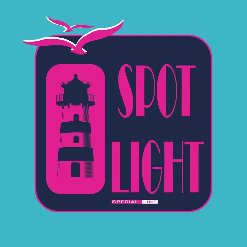 Cool Lighthouse Motif Sea Coast Beach Gift