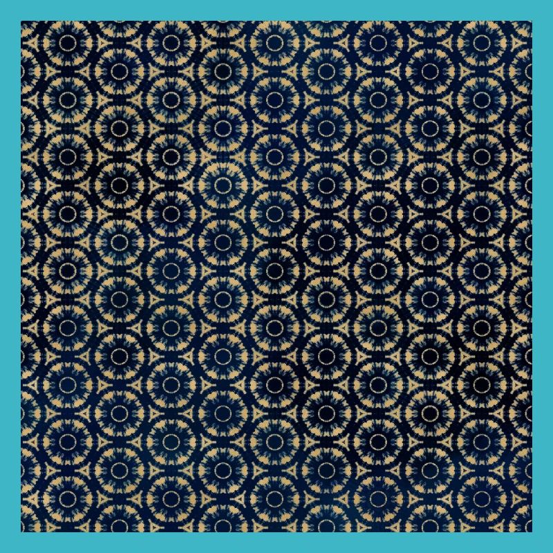 Gold Geo Tie Dye Pattern