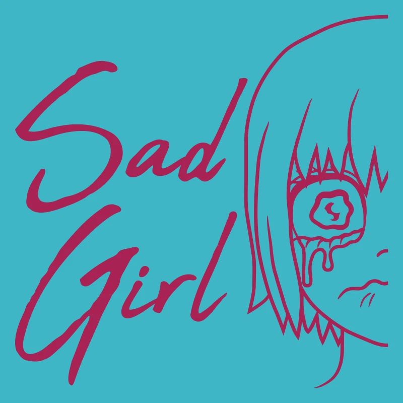 Face crying Sad Girl