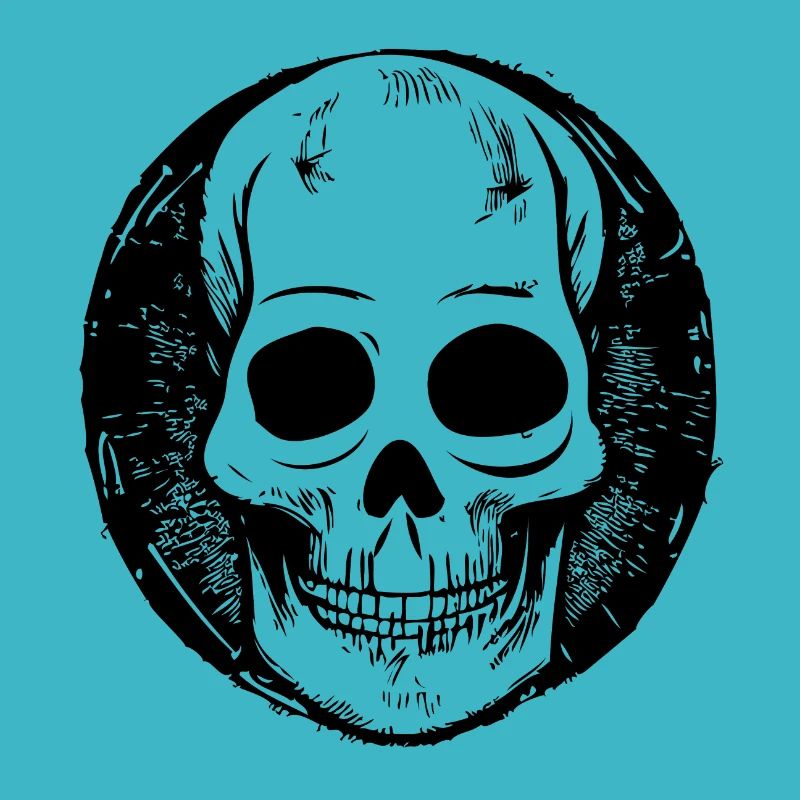 Illustration de conception de crâne