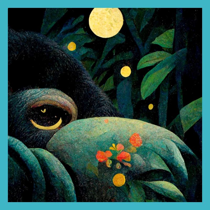 Toucan in the moonlight