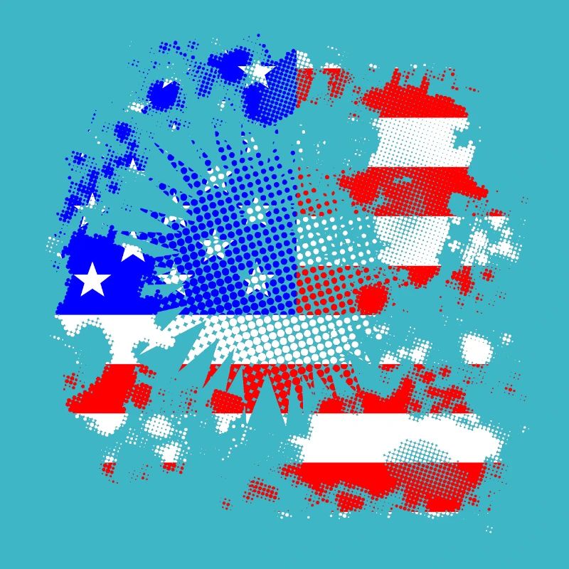 Demi-teinte Grunge USA drapeau Contexte