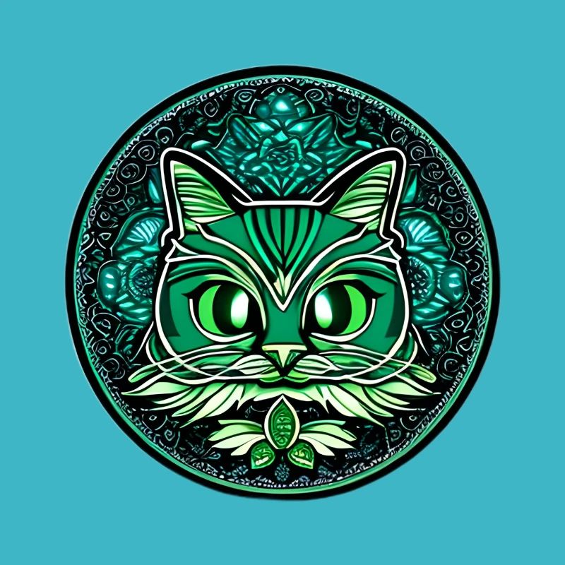 mandala et chat