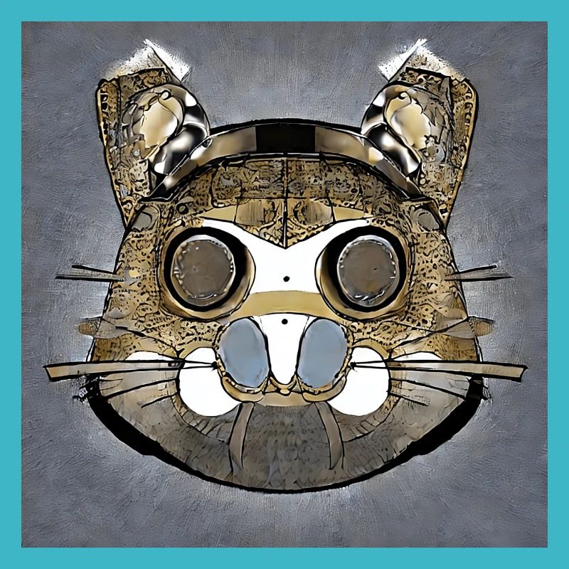 Hamster abstrait comme masque