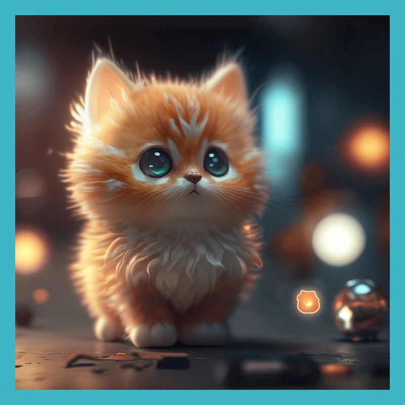 A cute kitten