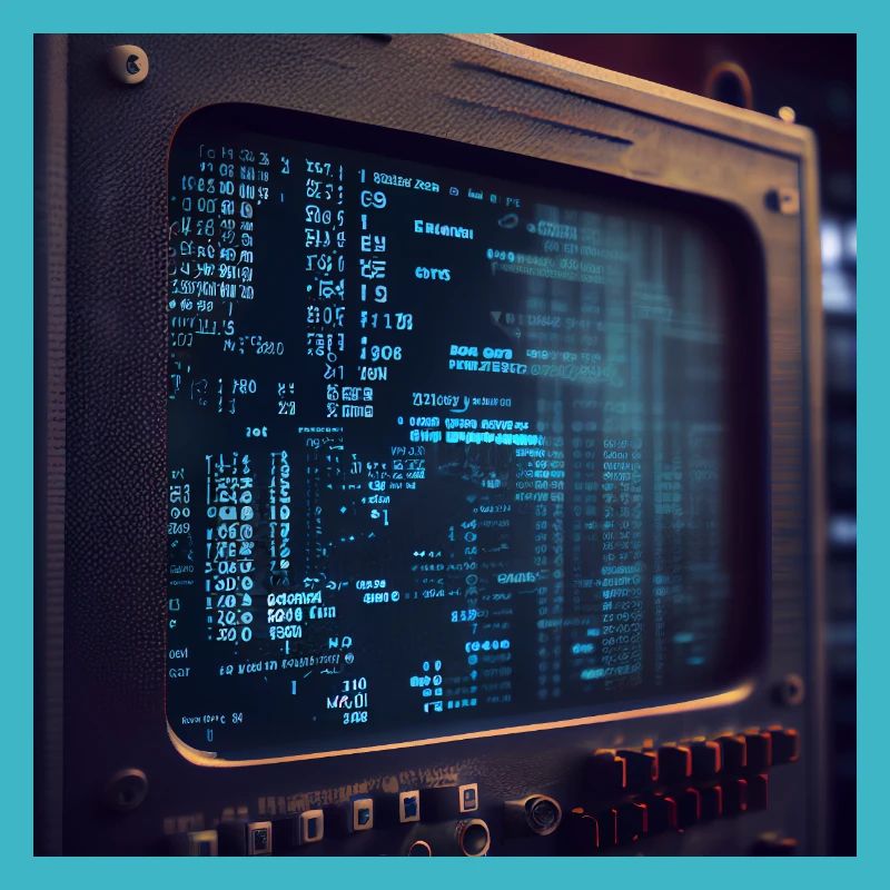 Code sur un écran de PC