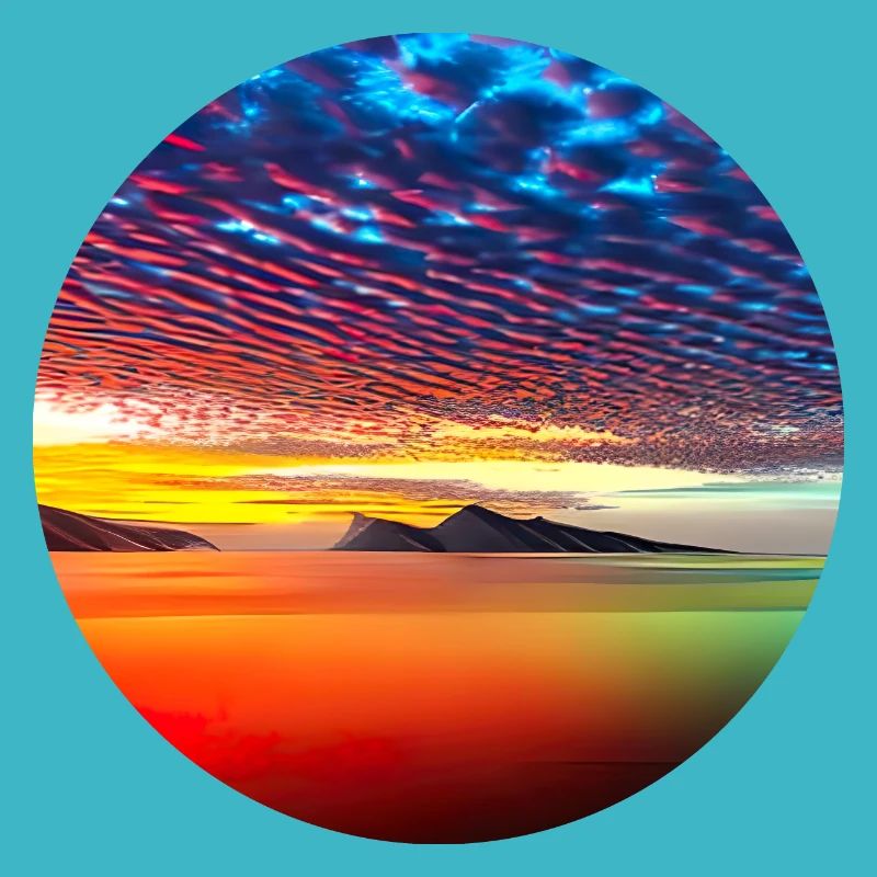 Coucher de soleil sur la mer