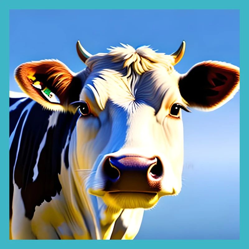 Vache avec des cornes