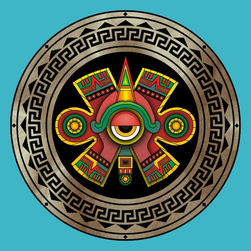 Aztec God Ollin ancient symbol