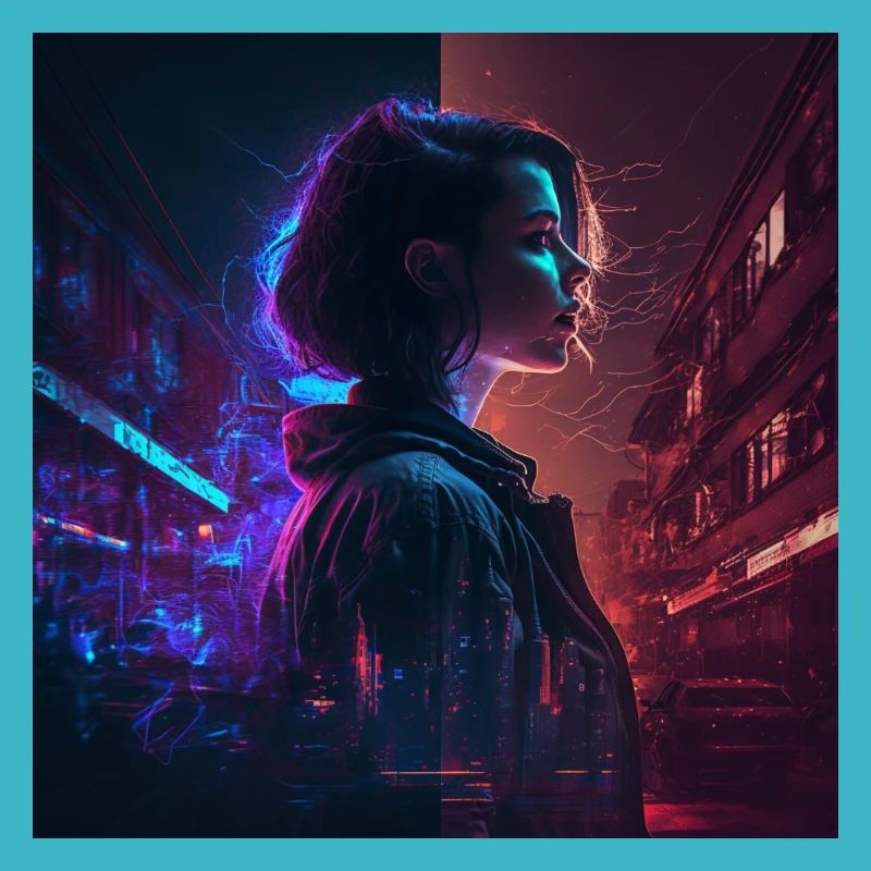Neon on the skin