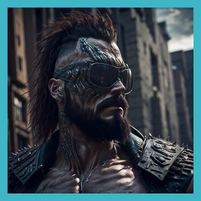Future Cyberpunkt Warrior