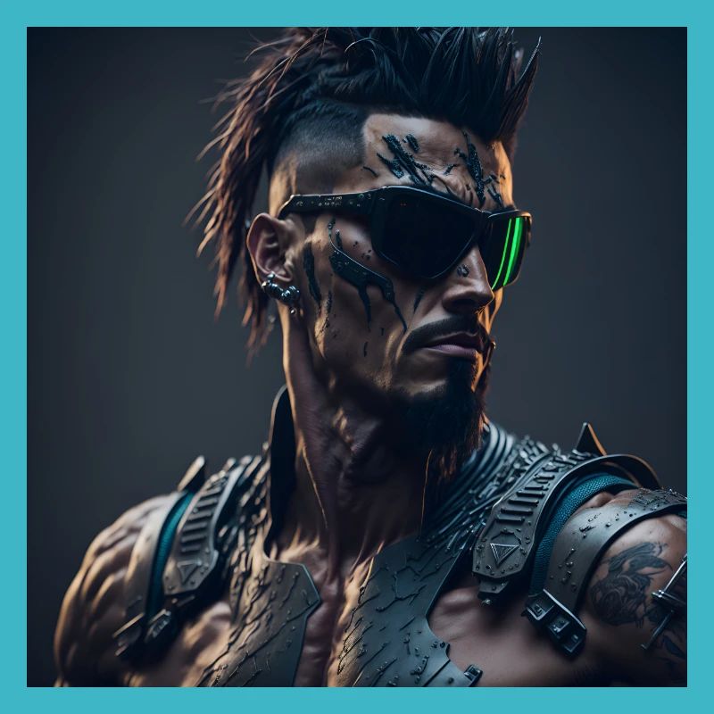 Future Cyberpunkt Warrior