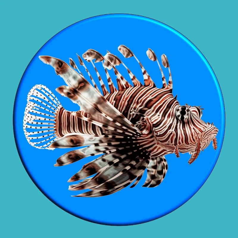 The lionfish feeds on small fish