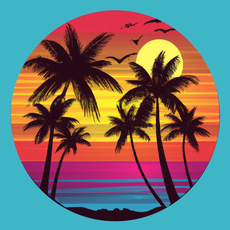 Magie du coucher de soleil sur la plage