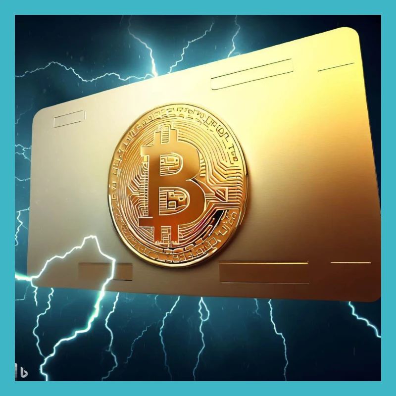 Carte Bitcoin en or