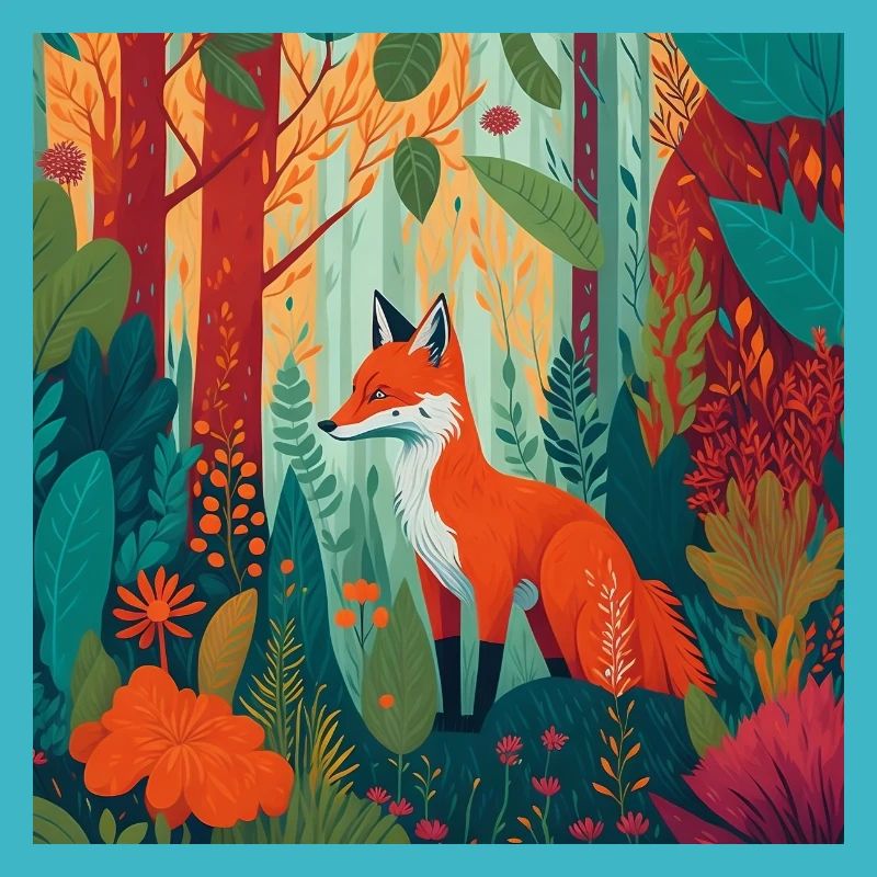 Fox in the forest
