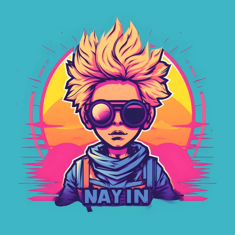 Synthwave Boy Sunset
