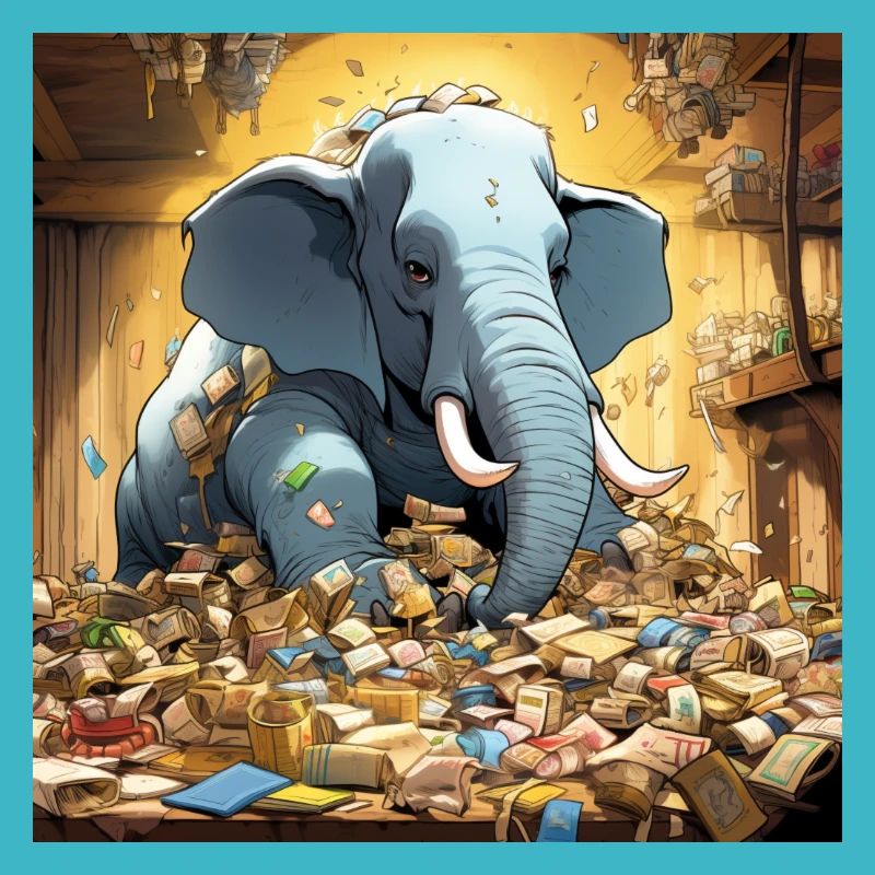 Comic style Elephant