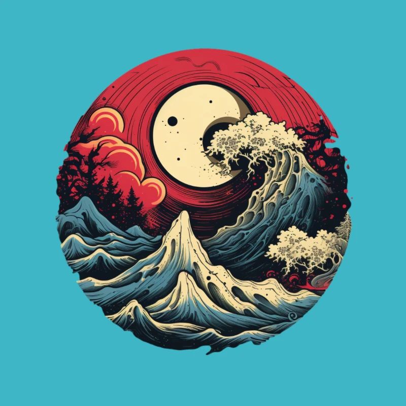 Erde Wellen Mond