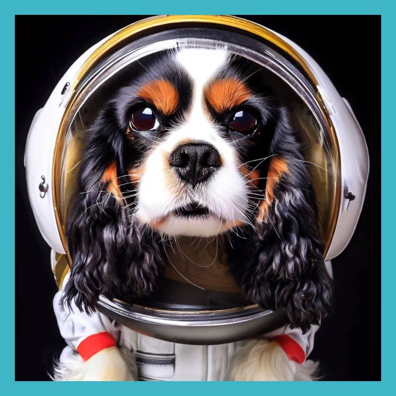 King Charles Cavalier Astronaute
