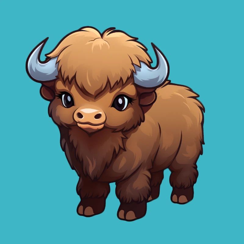 Bébé bison buffle