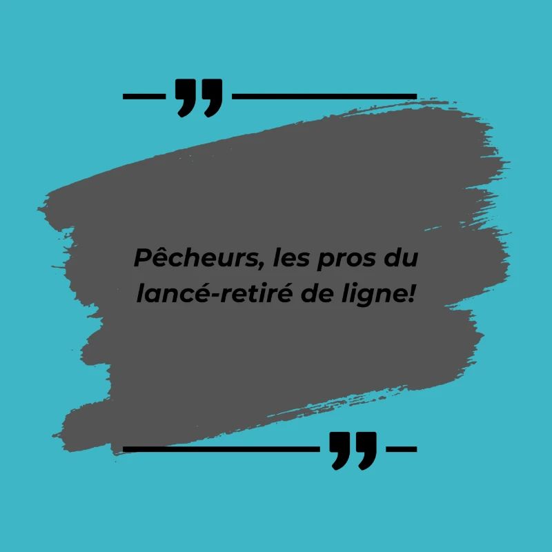 Pêcheurs, les pros du lancé-retiré de ligne!
