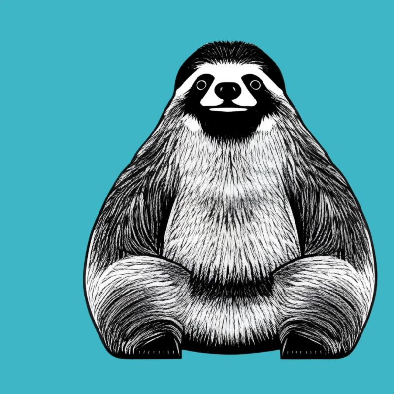 Elegant sloth design