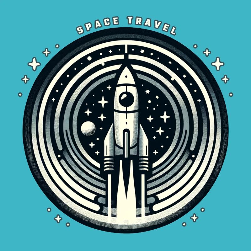 Vintage Kosmische Reise
