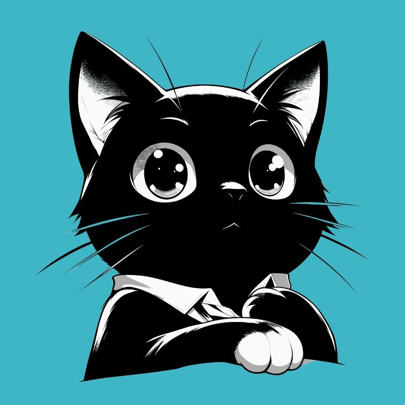 Chat de style anime