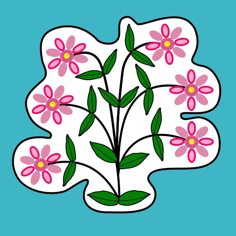 Gerbera Sticker