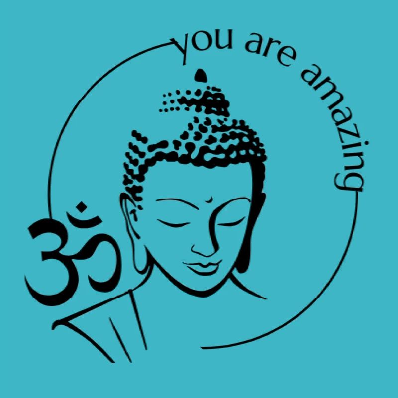 Incroyable Bouddha OM Yin Yang Beau