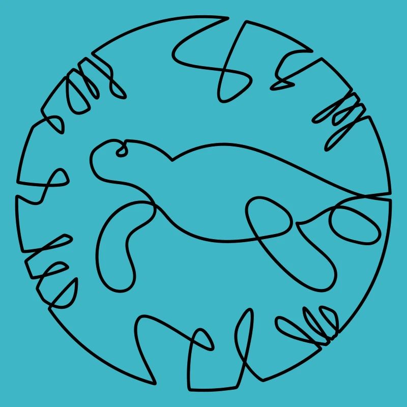Tortue One Line Fine Art