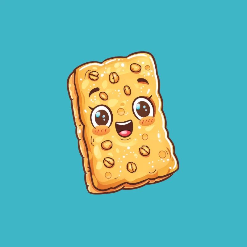 Bar à muesli croustillant style dessin animé