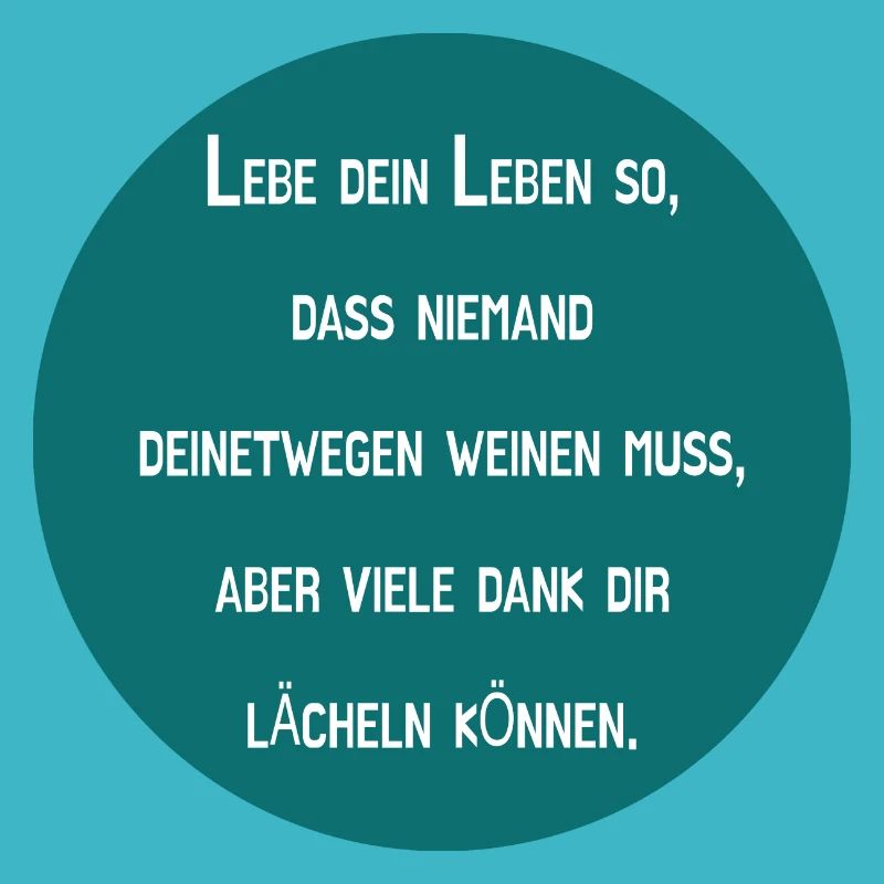 Lebe mit Lächeln