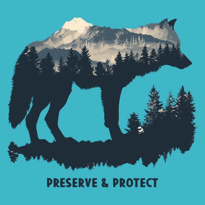 Wolf Wolves Wilderness Howl Forest Preserve & Protect