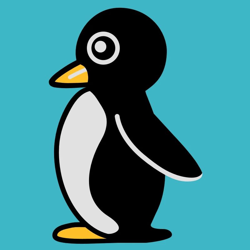 Minimalistischer Pinguin