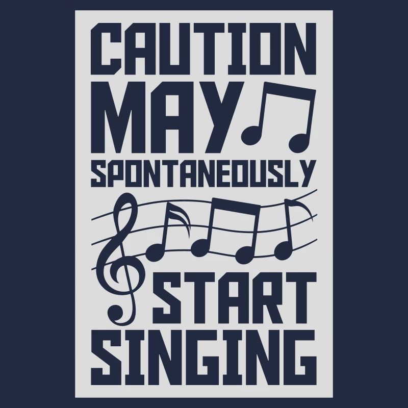 may spontaneously start singing