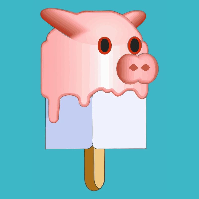 Popsicles visage de porc