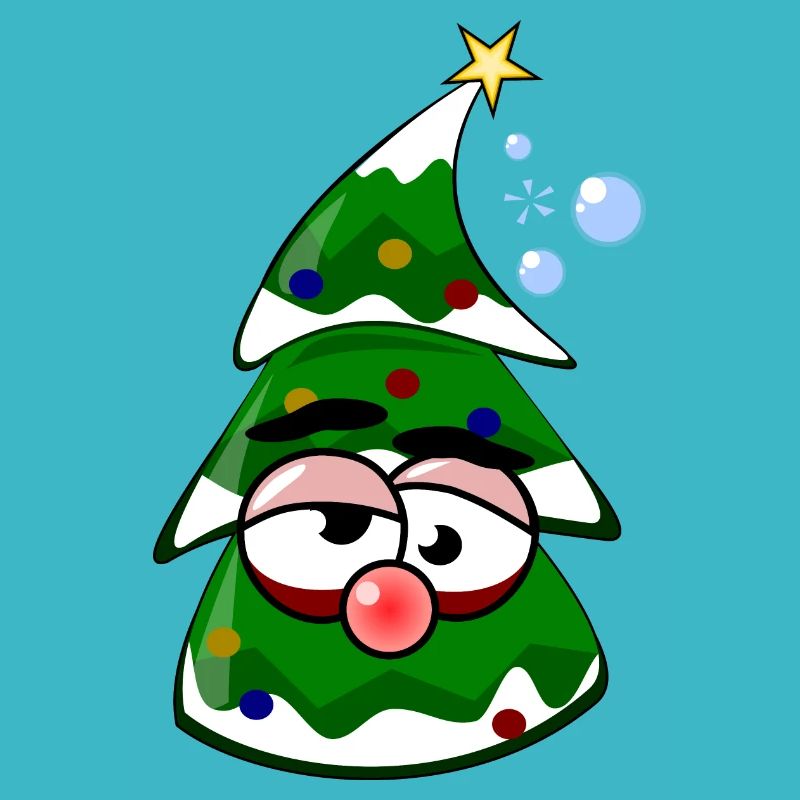 Besoffener Weihnachtsbaum