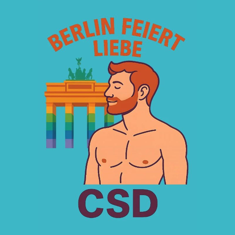 Berlin feiert Liebe CSD Mann