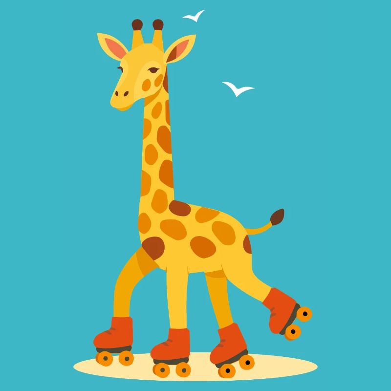 Rollende Giraffe – Spaß auf vier Rädern