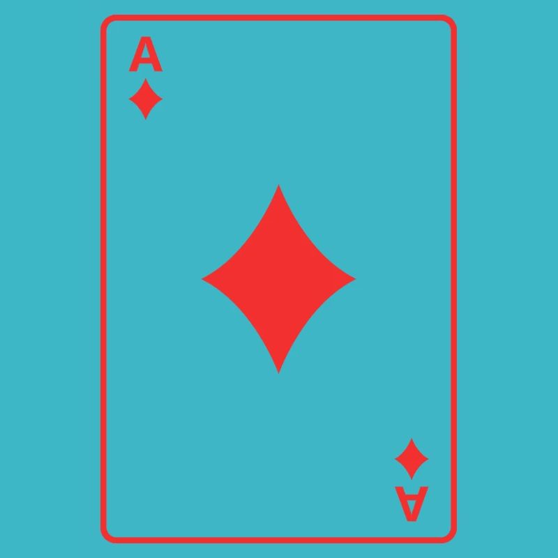 Rotes Karo-Ass