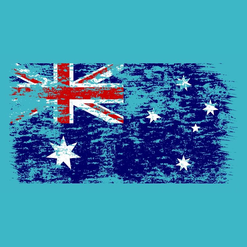 Drapeau australien sous drapeau australien