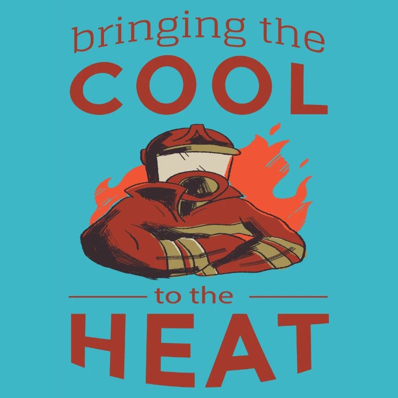 Fireman professional fire department fire engine