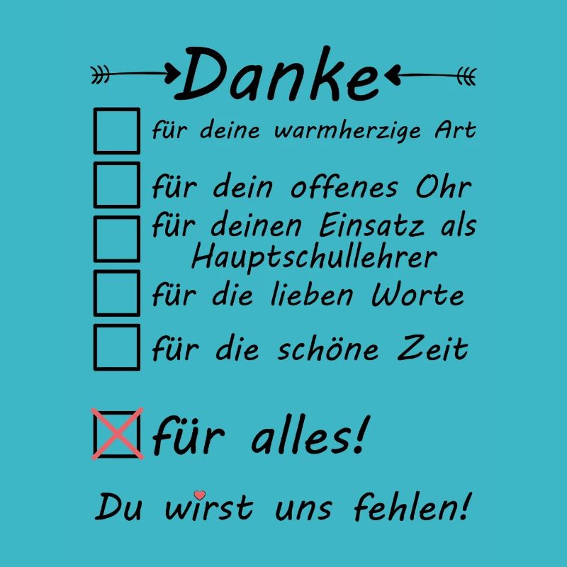 Lehrer Hauptschule Abschiedsgeschenk Abschied